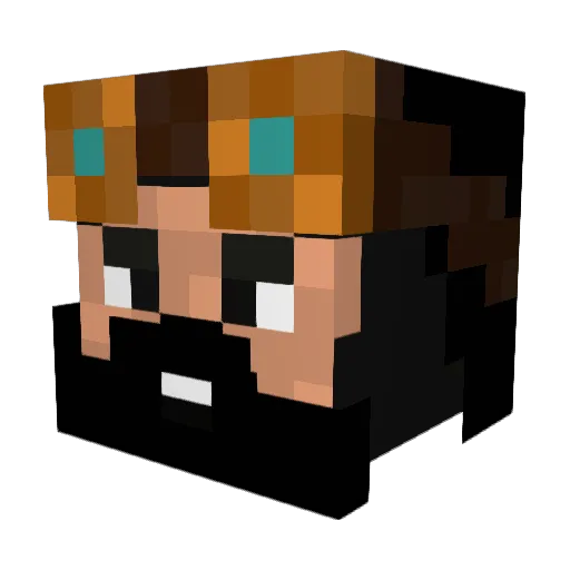 siaybros Minecraft avatar head, 3D render