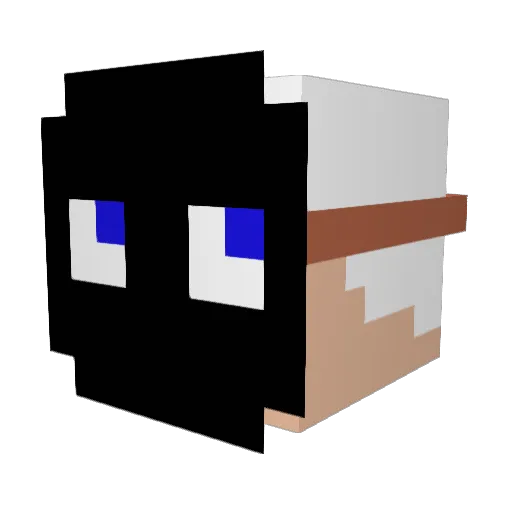 siba0321 Minecraft avatar head, 3D render