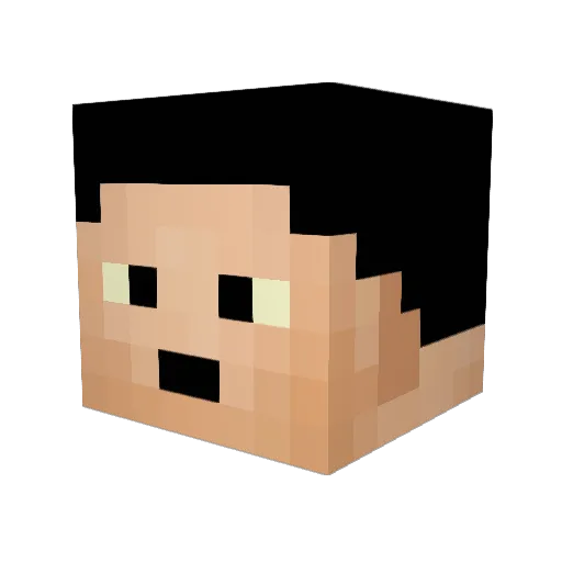 siba1125 Minecraft avatar head, 3D render