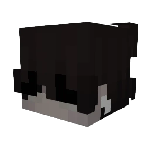 sibashi Minecraft avatar head, 3D render