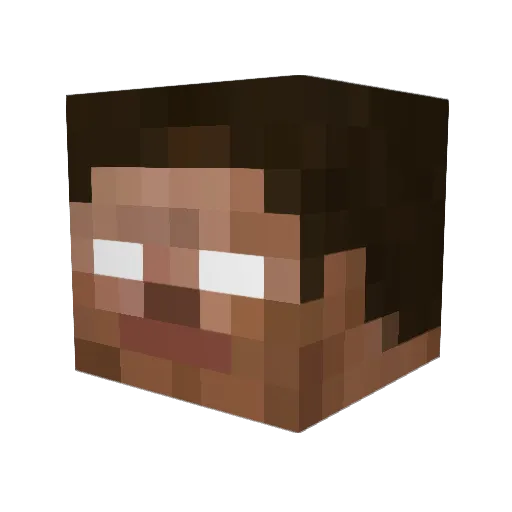 sibbe01 Minecraft avatar head, 3D render