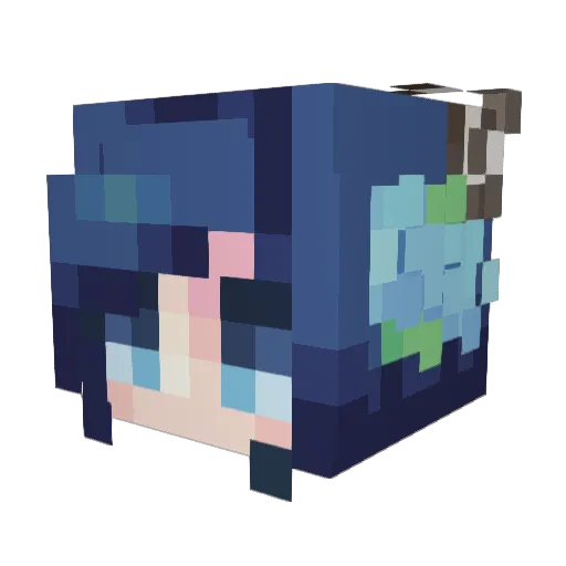 siberian22 Minecraft avatar head, 3D render