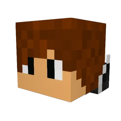 sibou_11 Minecraft avatar head, 3D render