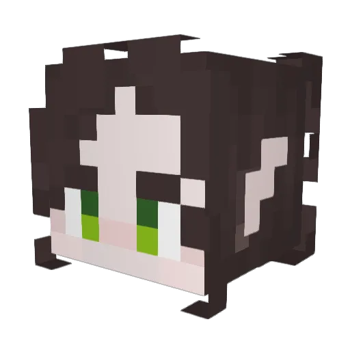 sibpanka Minecraft avatar head, 3D render