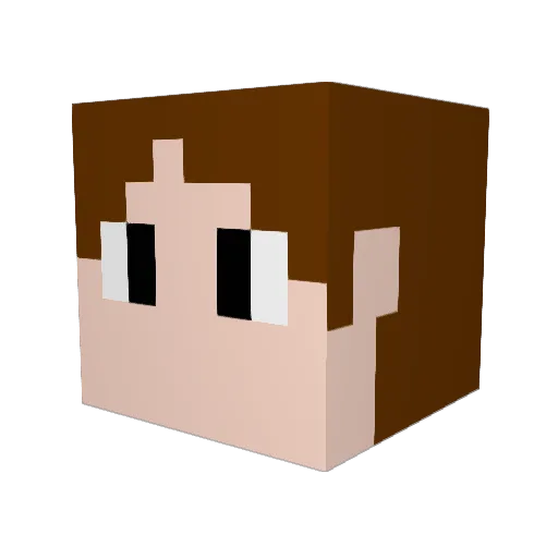 sibucho Minecraft avatar head, 3D render