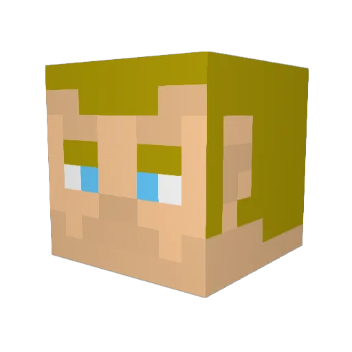 sicamoreman Minecraft avatar head, 3D render