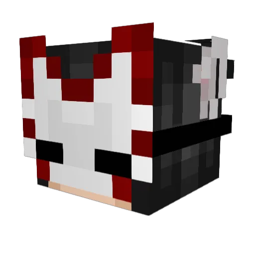 sicariana Minecraft avatar head, 3D render