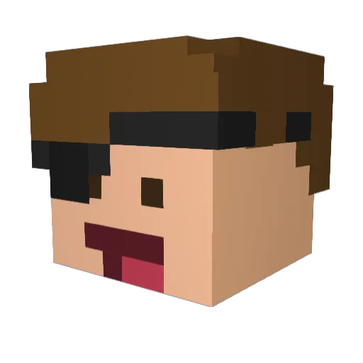 sickan2018 Minecraft avatar head, 3D render
