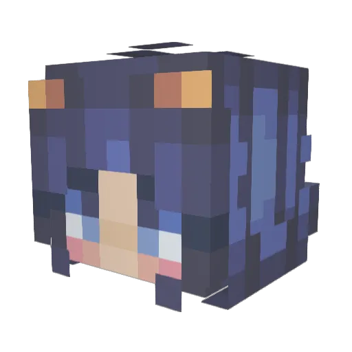 sickashigata Minecraft avatar head, 3D render