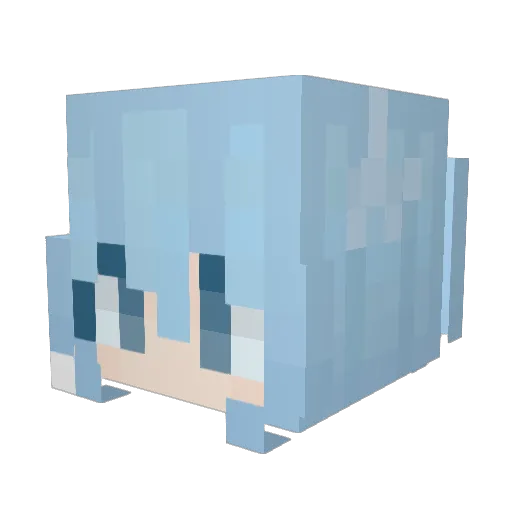sickboylud Minecraft avatar head, 3D render