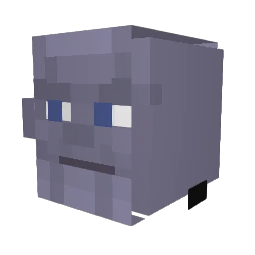 sickesacken Minecraft avatar head, 3D render