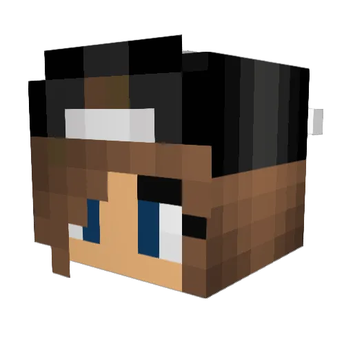 sickestsky Minecraft avatar head, 3D render