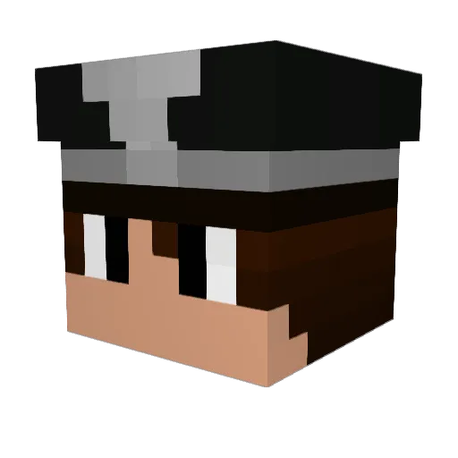 sickfrank Minecraft avatar head, 3D render