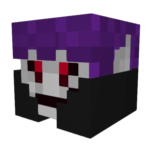 sickle1205 Minecraft avatar head, 3D render