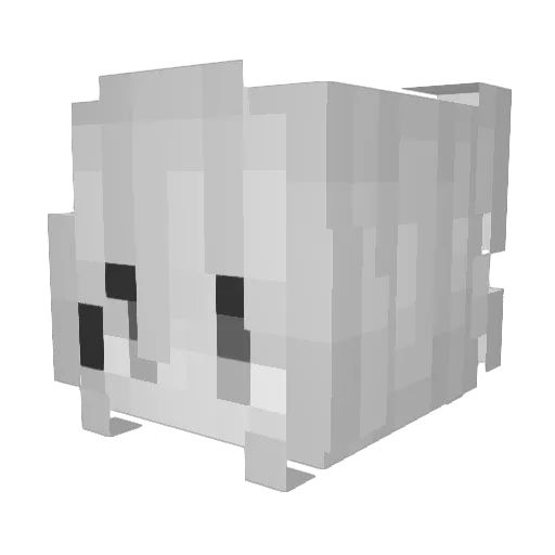 sickleae Minecraft avatar head, 3D render