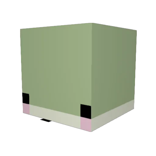 sickpilots Minecraft avatar head, 3D render