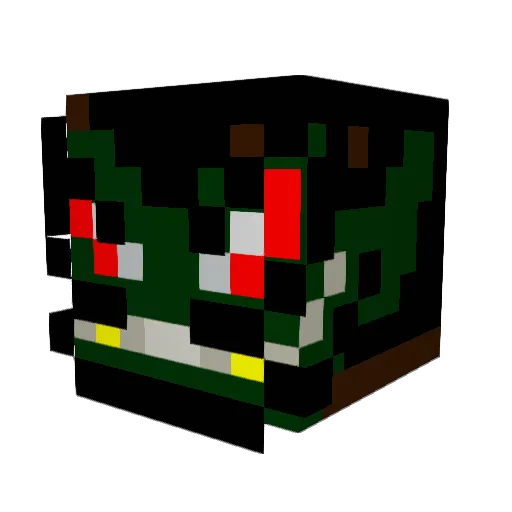 sickros Minecraft avatar head, 3D render