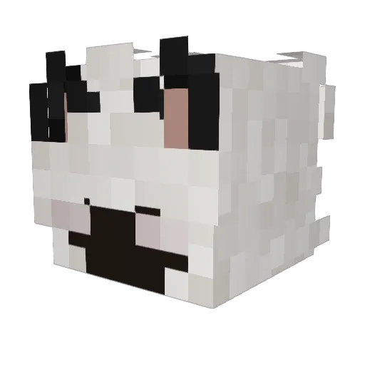 sickynero Minecraft avatar head, 3D render