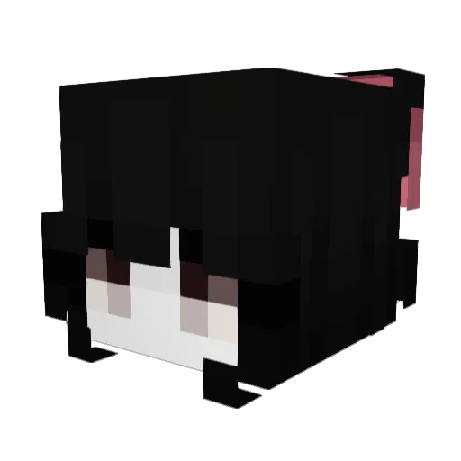 sicosis Minecraft avatar head, 3D render