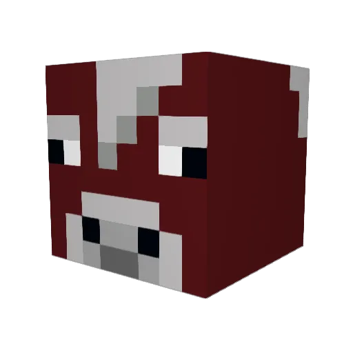 sidale Minecraft avatar head, 3D render