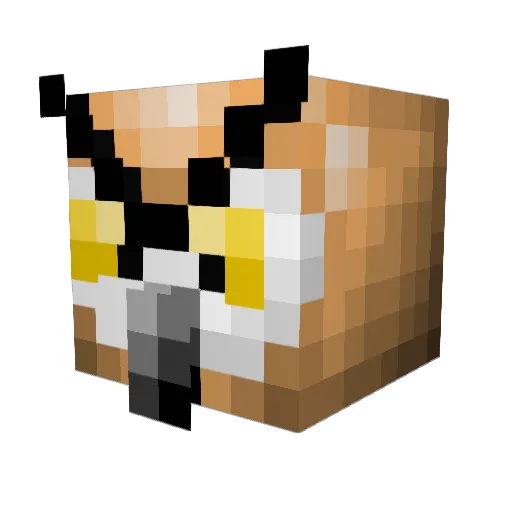 sidders07 Minecraft avatar head, 3D render