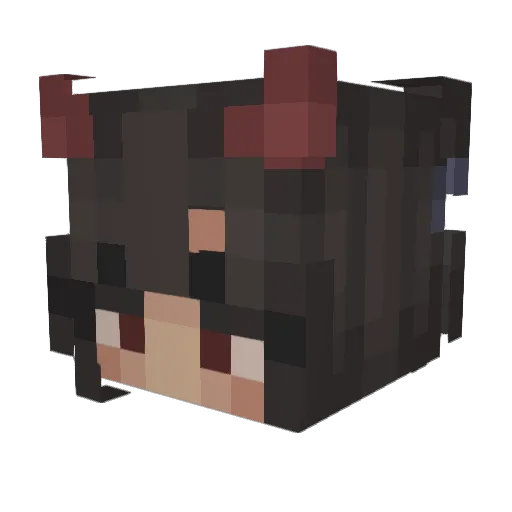 sideh0e Minecraft avatar head, 3D render