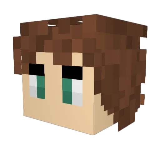 sidek33 Minecraft avatar head, 3D render