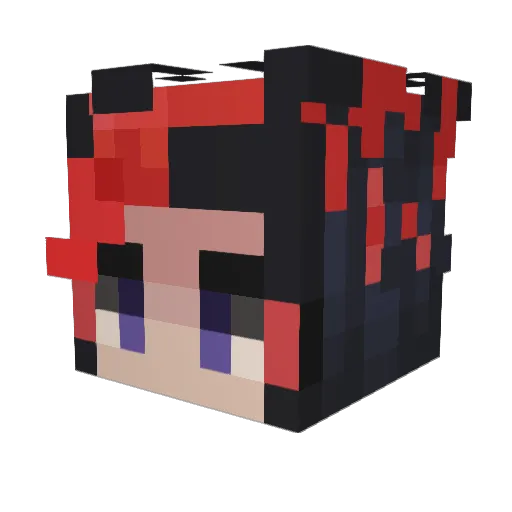 sidere4l Minecraft avatar head, 3D render