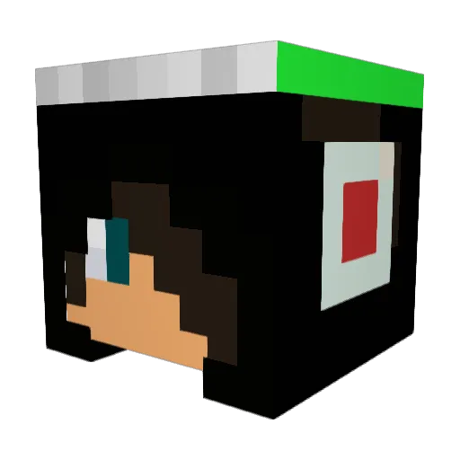 sidmw3 Minecraft avatar head, 3D render