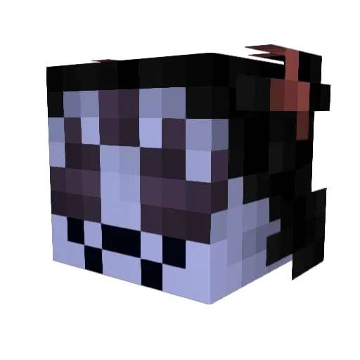 sidneycreeper Minecraft avatar head, 3D render