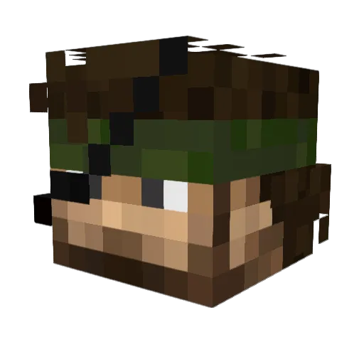sido0071 Minecraft avatar head, 3D render