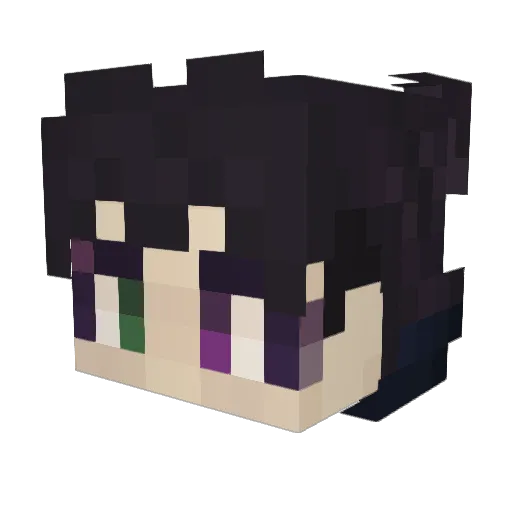sidrunaad Minecraft avatar head, 3D render
