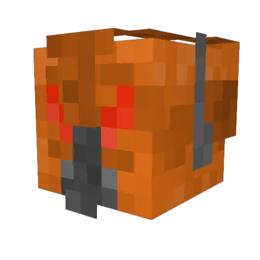 siedmiu Minecraft avatar head, 3D render
