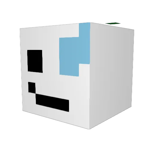 sientif3 Minecraft avatar head, 3D render