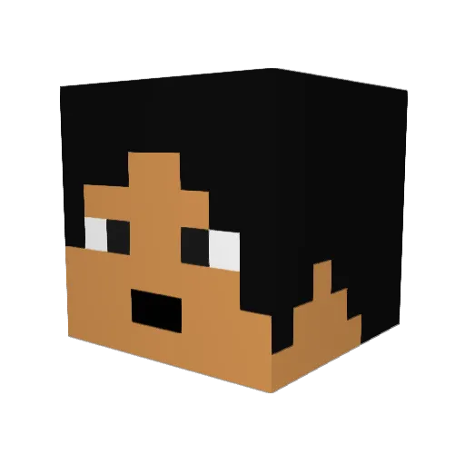 sierra147 Minecraft avatar head, 3D render