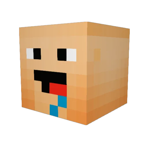 sierra21 Minecraft avatar head, 3D render