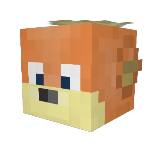 sierra_jackal Minecraft avatar head, 3D render