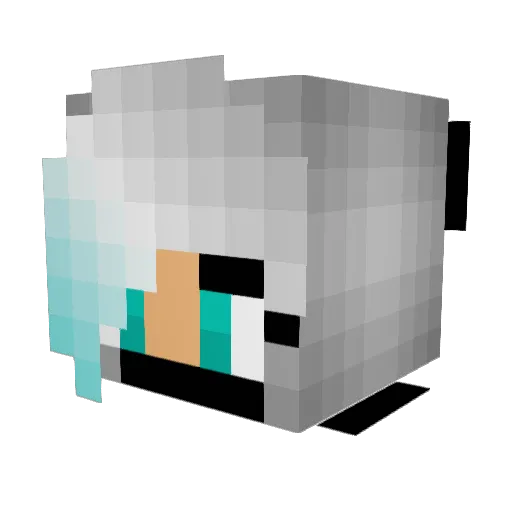 sierradarkstar Minecraft avatar head, 3D render