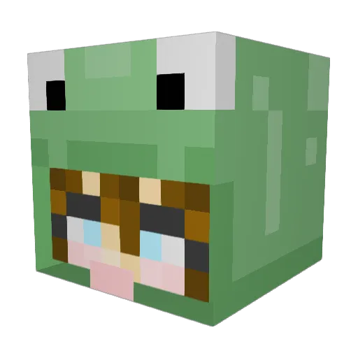 sierramia Minecraft avatar head, 3D render