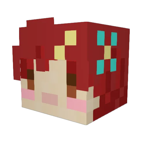 siesta0724 Minecraft avatar head, 3D render