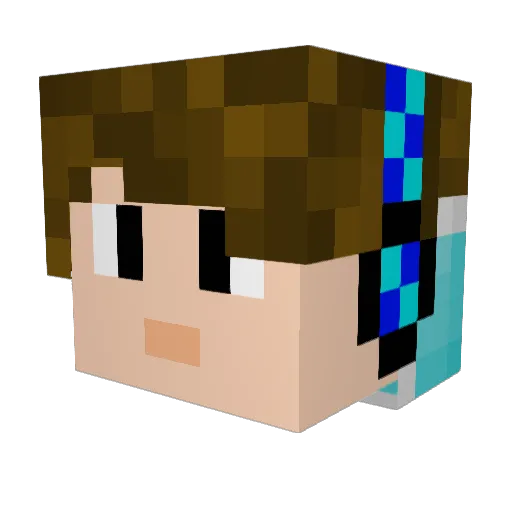 siesvw Minecraft avatar head, 3D render