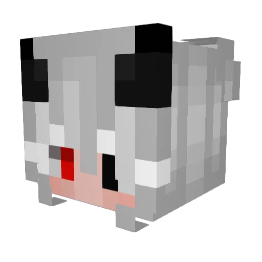sieurmit Minecraft avatar head, 3D render