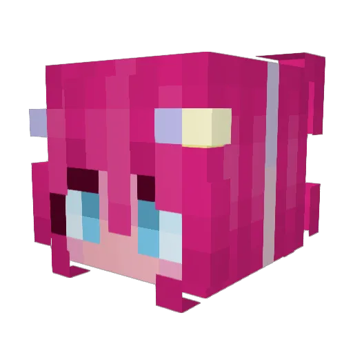 sif14 Minecraft avatar head, 3D render