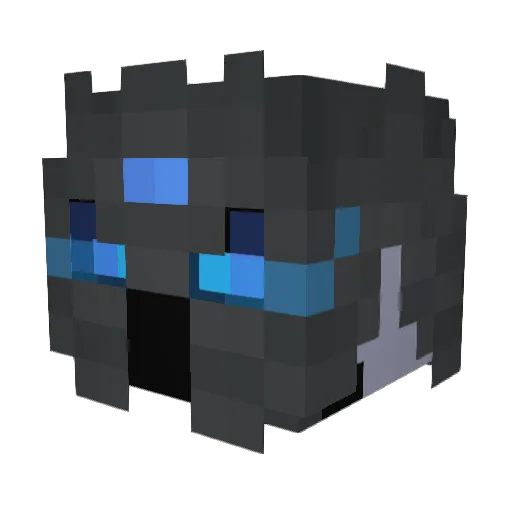 sifirot Minecraft avatar head, 3D render