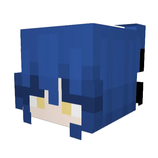 sifmau Minecraft avatar head, 3D render