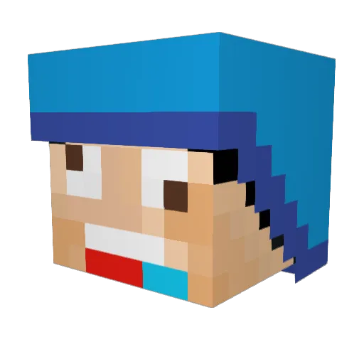sifon4o__ Minecraft avatar head, 3D render