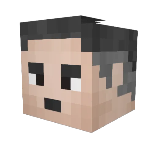 sifres Minecraft avatar head, 3D render