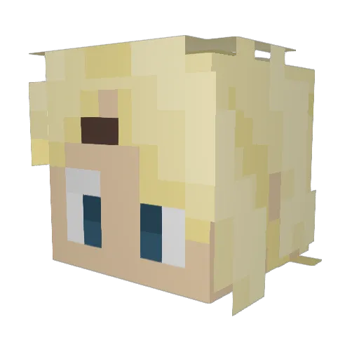 sig453 Minecraft avatar head, 3D render