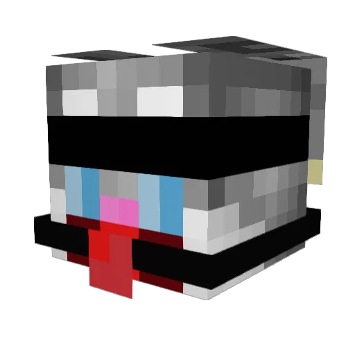sig_saw Minecraft avatar head, 3D render
