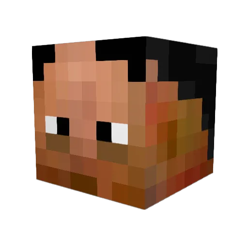 sigaretten Minecraft avatar head, 3D render